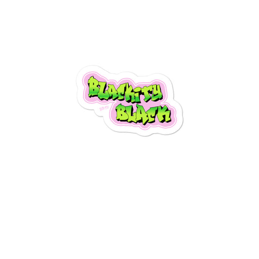 Blackity Black Vinyl sticker