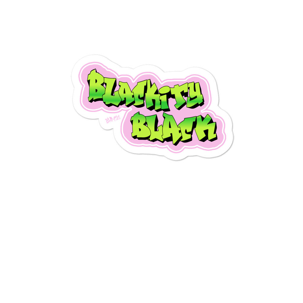 Blackity Black Vinyl sticker