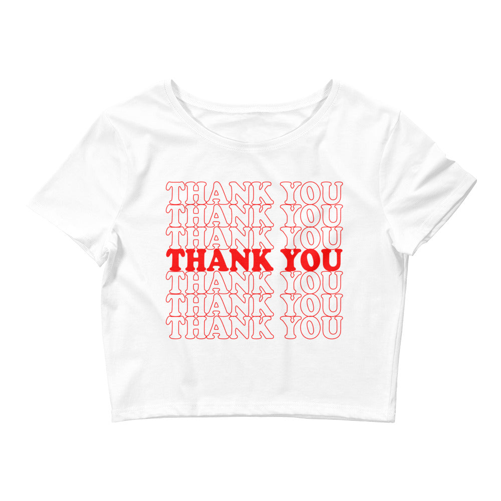 Thank You Crop Tee
