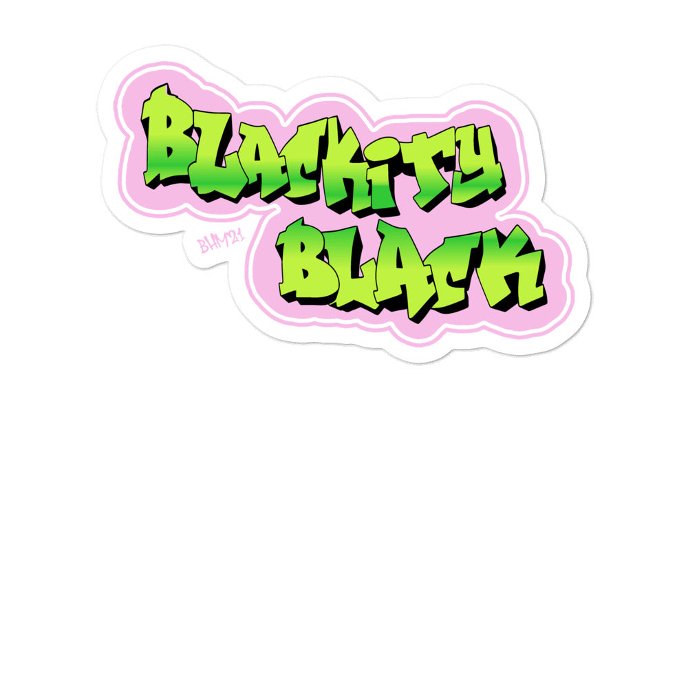 Blackity Black Vinyl sticker